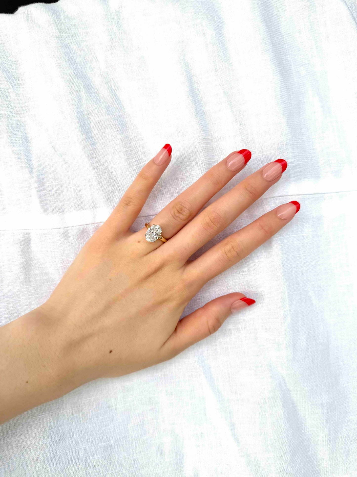 Semi Cured Gel - French Tip Red